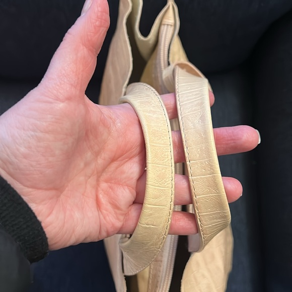 Furla Baby Pink Crocodile-Textured Tote Bag - Picture 6 of 17